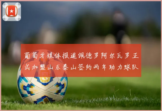 葡萄牙媒体报道佩德罗阿尔瓦罗正式加盟山东泰山签约两年助力球队发展